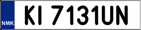 Truck License Plate